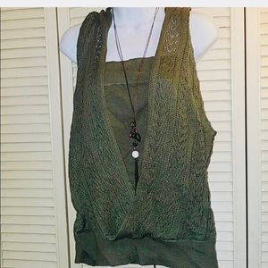 Re-poshing. Torrid knit tank top with overlay